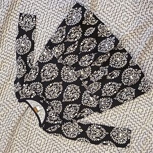 Tea Collection Faux Damask Print Forest Friends Dress Size 24M